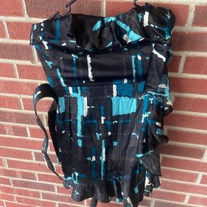 Express strapless evening dress
